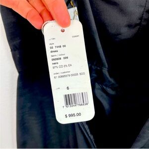 AKRIS PUNTO Black Backless Cocktail Dress NWT